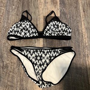 White & Black Bikini